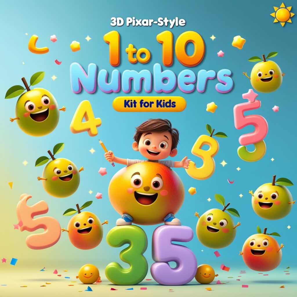 Kids Printables-Struggling to Teach Your Child Numbers 1 to 10
